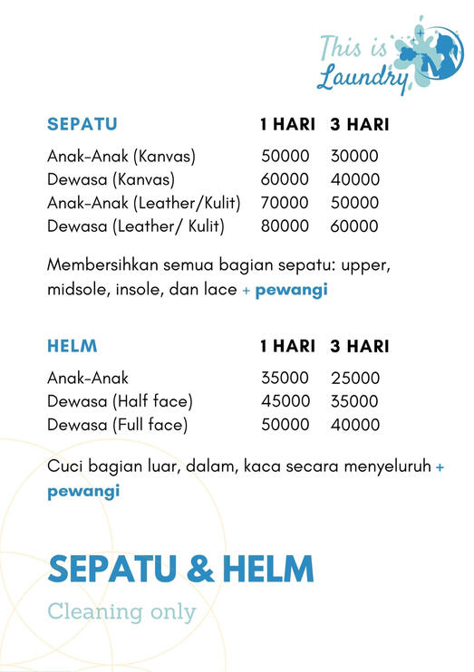 Cuci Helm dan Sepatu