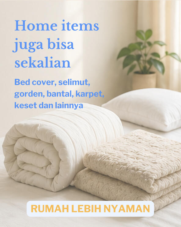 Gratis antar jemput untuk kirim home items min transaksi 100K